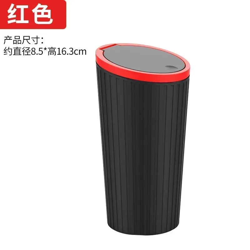 Car Trash Bin Mini - Auto Interior Garbage Container Storage Box