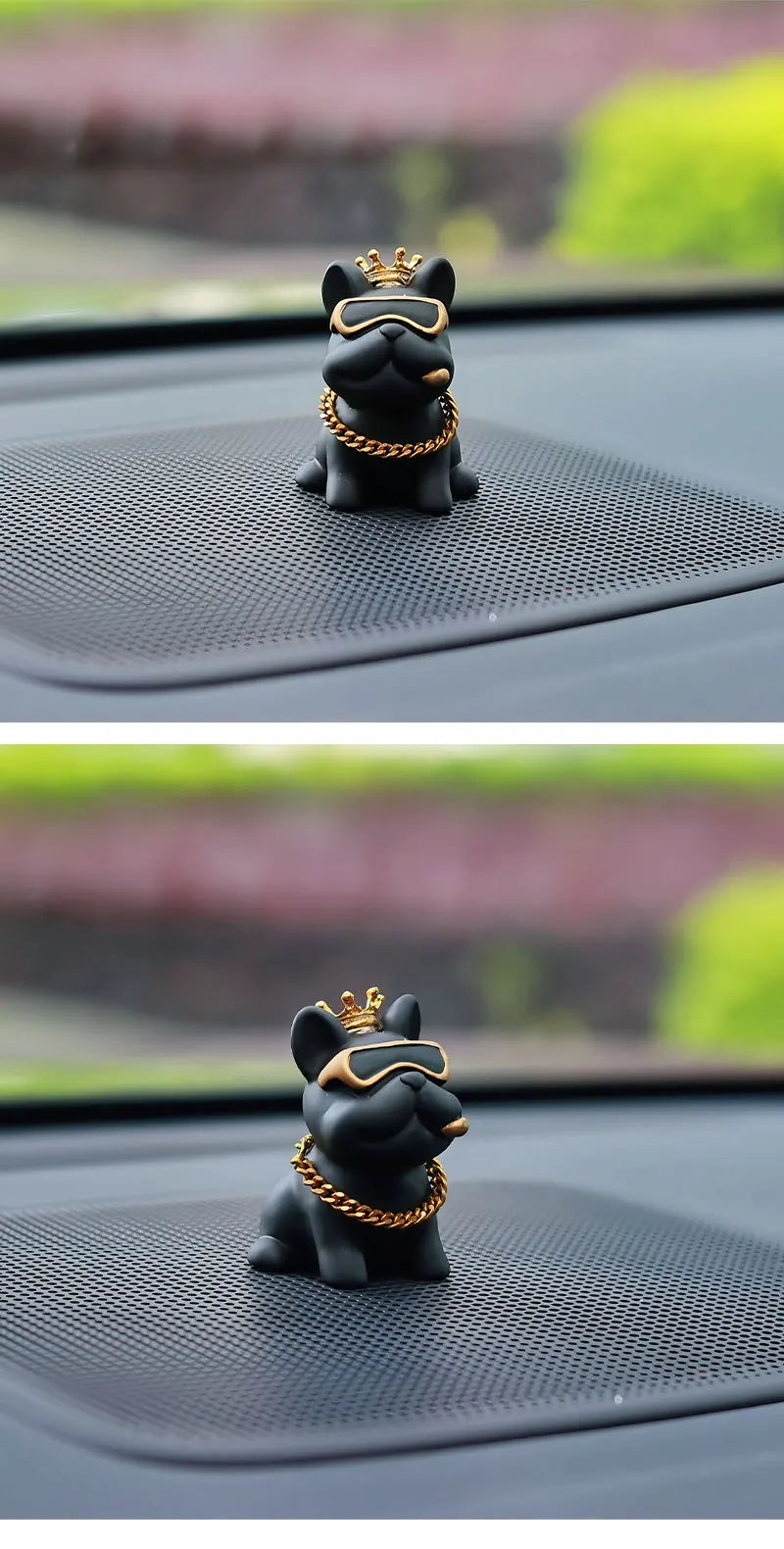 Resin Bully Dog Car Interior Decoration - Center Console Ornament