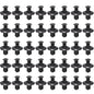 8mm Plastic Rivets Fasteners - Car Bumper Fender Clips 30PCS Black
