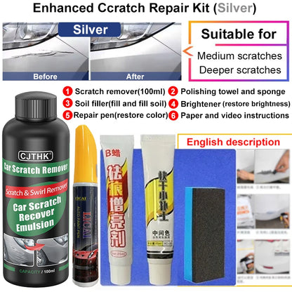 Car Scratch Remover & Paint Care Tool - Auto Swirl Repair Polishing Compound