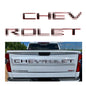 Chevrolet Silverado Tailgate Letters - 3D ABS Inserts 2019-2022