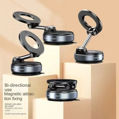 Foldable Vacuum Magnetic Car Phone Holder 2025 - Suction Cup Navigation Mount