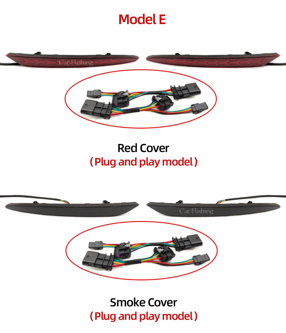 Tesla Model 3/Y LED Rear Fog Light - Dynamic Turn Signal 2016-23