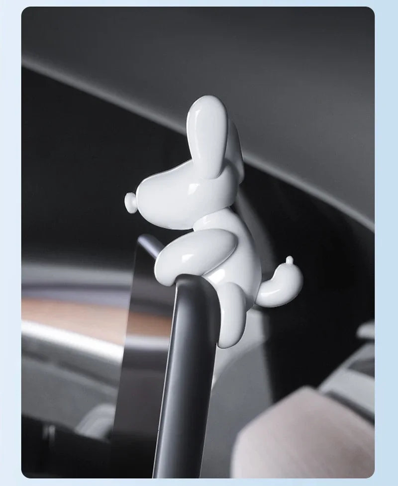 NovaAcc Adorable Dog Dashboard Decoration - Tesla Model Y 3 2021-2024