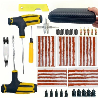 Car Tire Repair Kit 31PCS - Emergency Puncture Plug Tools with Glue