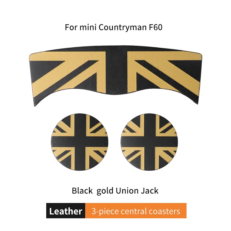Union Jack Car Cup Holder Coaster - Mini Cooper F55 F56 F60