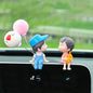 Cute Cartoon Couples Car Decoration Accessories Romantic Figurines Balloon Ornament Auto Interior Dashboard Accessories Gifts