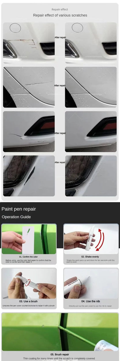Tesla Paint Touch Up Pen Set - Pearl White & Deep Sea Blue Wheel Repair Kit