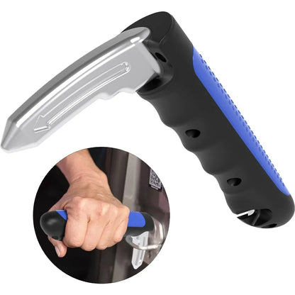 Car Door Assist Handle 2-in-1 - Multi-Function Window Breaker Support