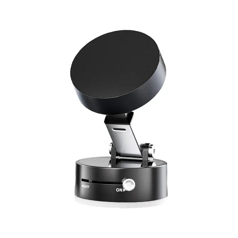 Premium Magnetic Car Phone Holder - Double-Sided Suction Cup Mount with 360° Rotation & Foldable Design