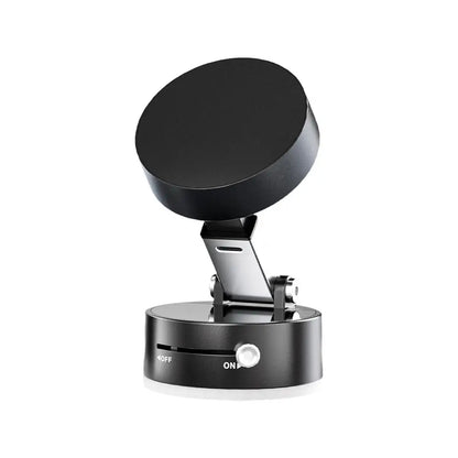 Premium Magnetic Car Phone Holder - Double-Sided Suction Cup Mount with 360° Rotation & Foldable Design