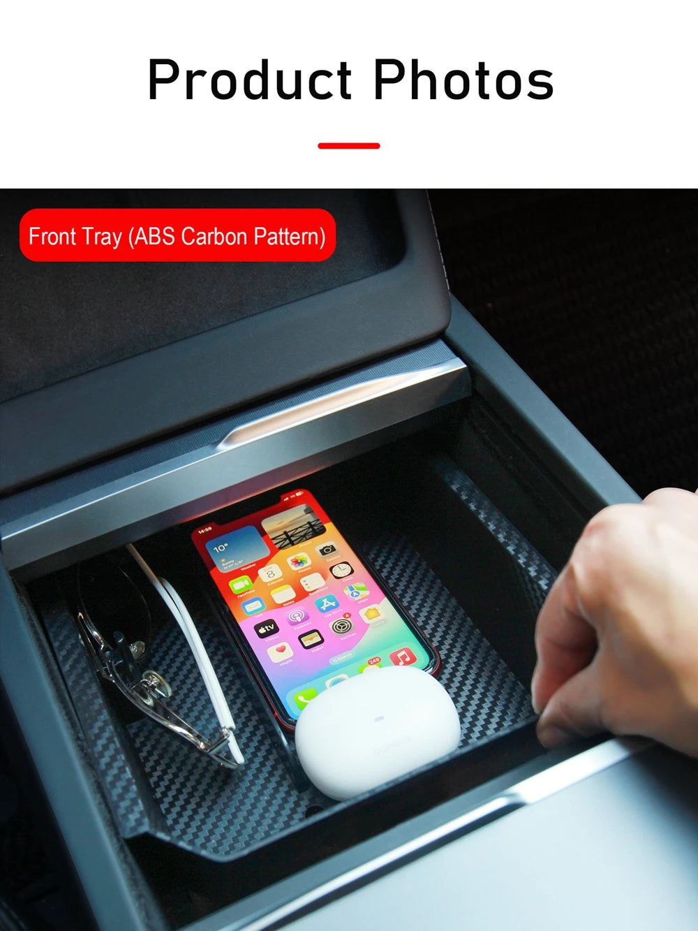 Tesla Model Y Juniper Model 3 Console Organizer - Storage Tray