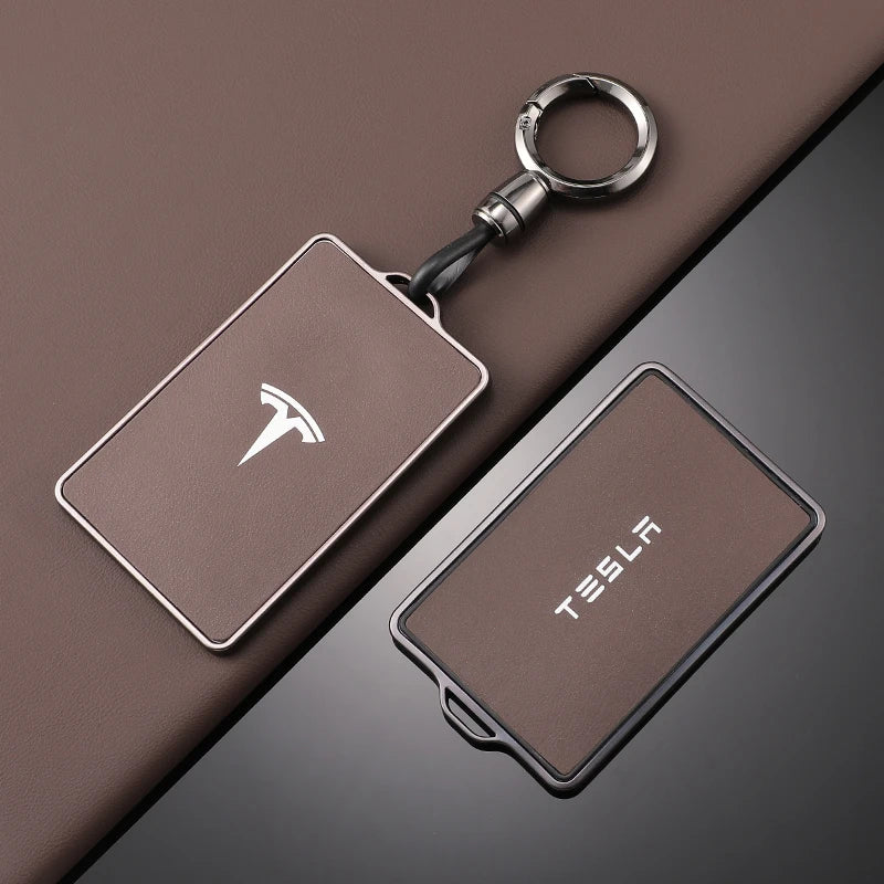 Tesla Key Case TPU Leather - NFC Key Fob Cover Model 3 S X Y