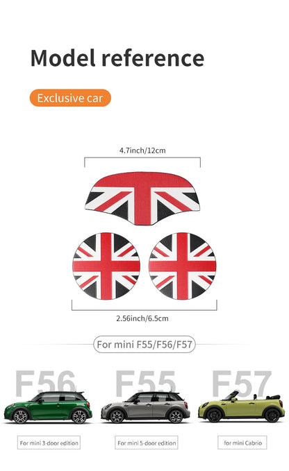 Union Jack Car Cup Holder Coaster - Mini Cooper F55 F56 F60