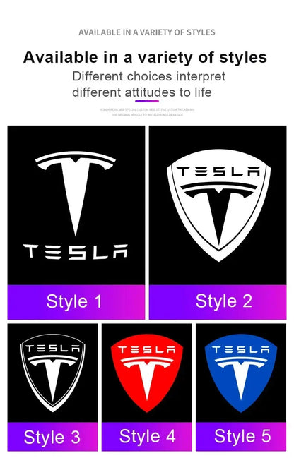 Tesla LED Door Welcome Light - Logo Projector Lamp 2pcs