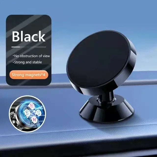 Magnetic Car Phone Holder - Universal Mount for iPhone Samsung GPS Support