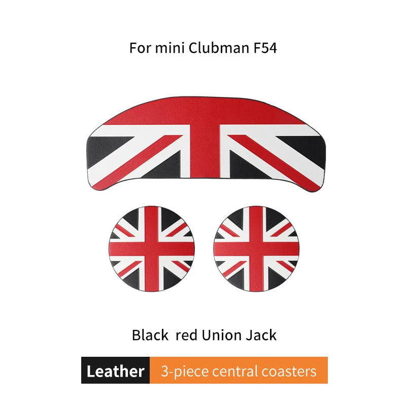 Union Jack Car Cup Holder Coaster - Mini Cooper F55 F56 F60
