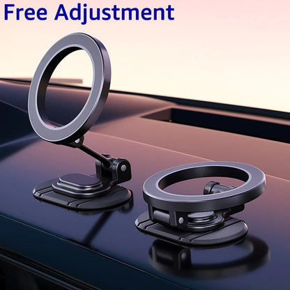 Magnetic Car Phone Holder - MagSafe Compatible Dashboard Mount for iPhone 15/14/13
