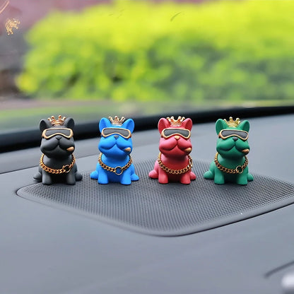 Resin Bully Dog Car Interior Decoration - Center Console Ornament