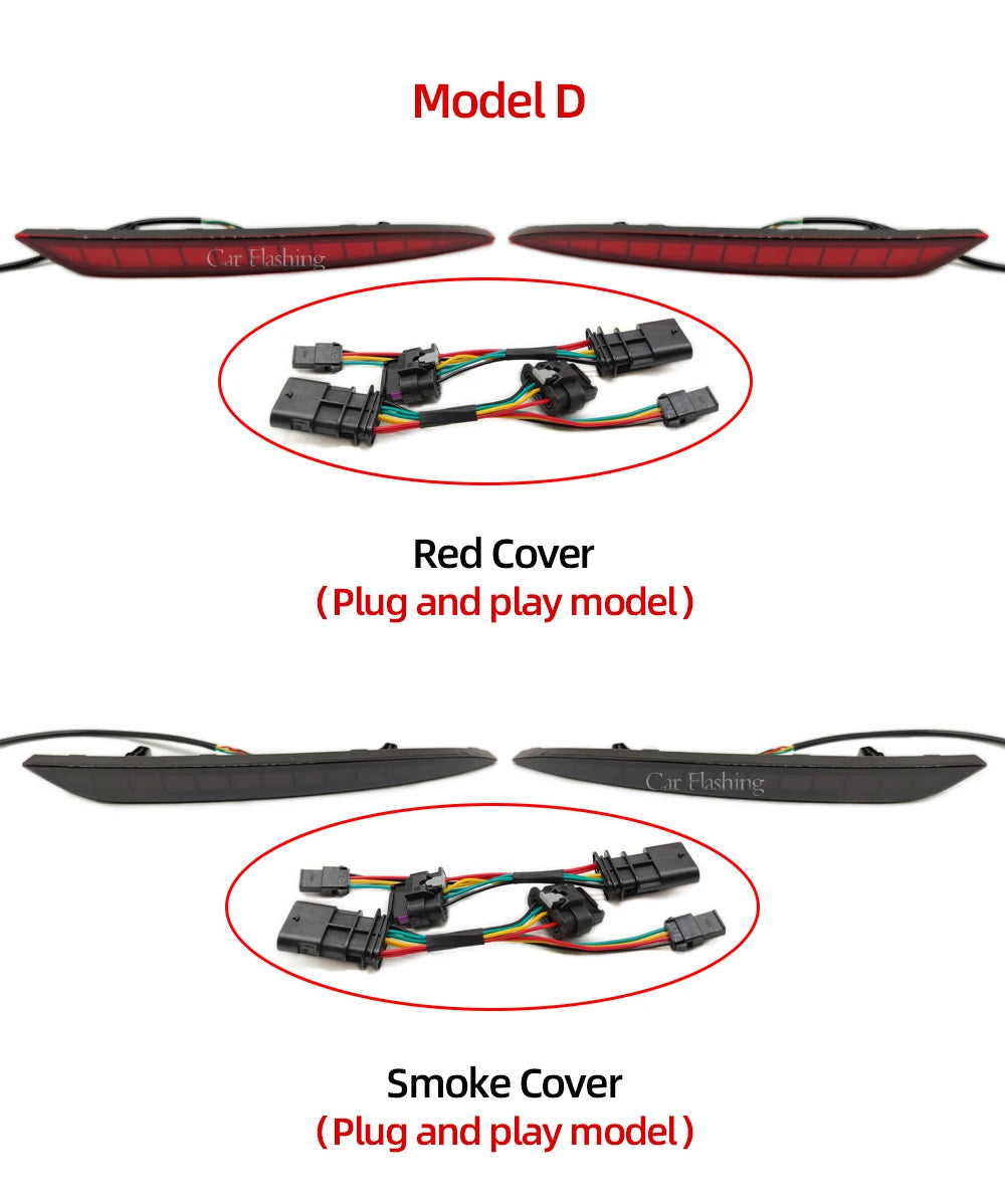Tesla Model 3/Y LED Rear Fog Light - Dynamic Turn Signal 2016-23