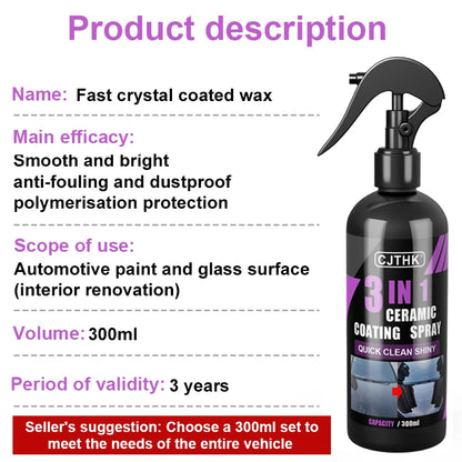 Car Ceramic Nano Coating - Hydrophobic Anti-Scratch Protection 100ML