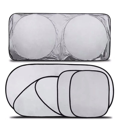 Car Sunshade Windshield Covers 6-Piece Set - UV Protection & Snow Shield