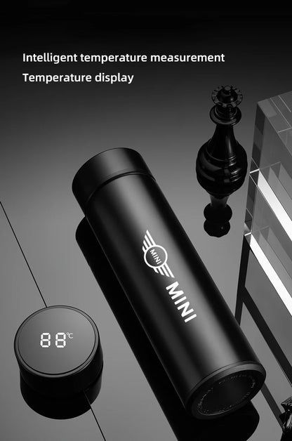 500ml Smart Thermos Bottle Mini Cooper Logo - JCW Works