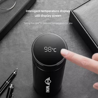 500ml Smart Thermos Bottle Mini Cooper Logo - JCW Works