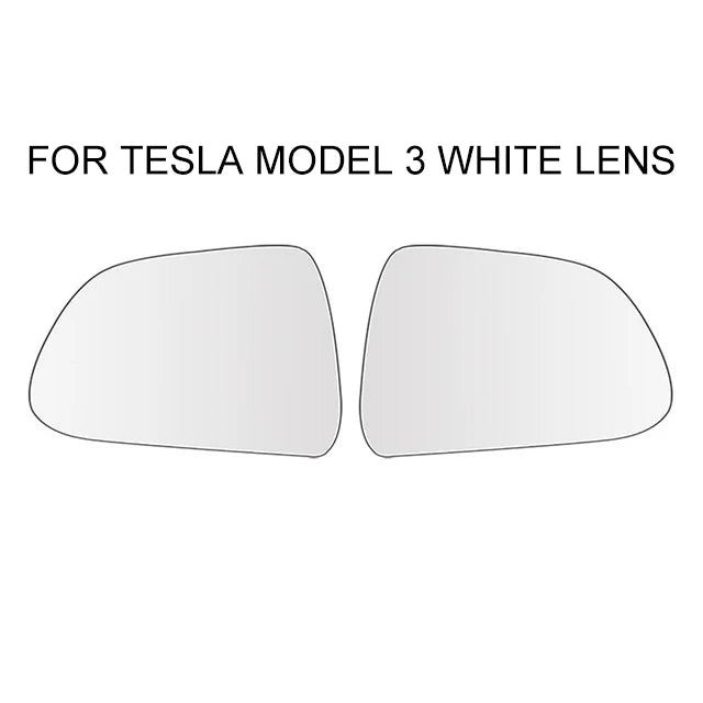 Tesla Wide Angle Heated Rearview Mirror 800R - Model 3/Y/X/S tesla model 3 White