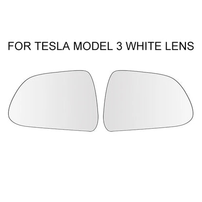 Tesla Wide Angle Heated Rearview Mirror 800R - Model 3/Y/X/S tesla model 3 White