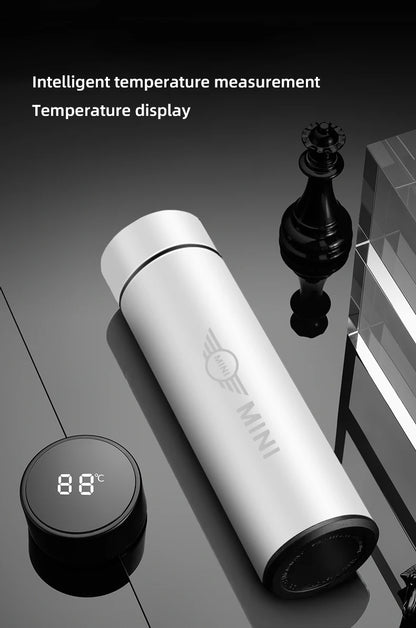 500ml Smart Thermos Bottle Mini Cooper Logo - JCW Works