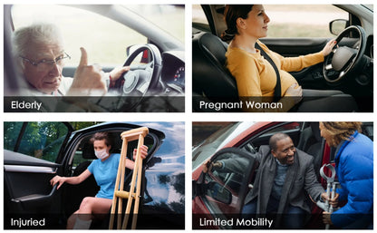 Car Door Assist Handle 2-in-1 - Multi-Function Window Breaker Support