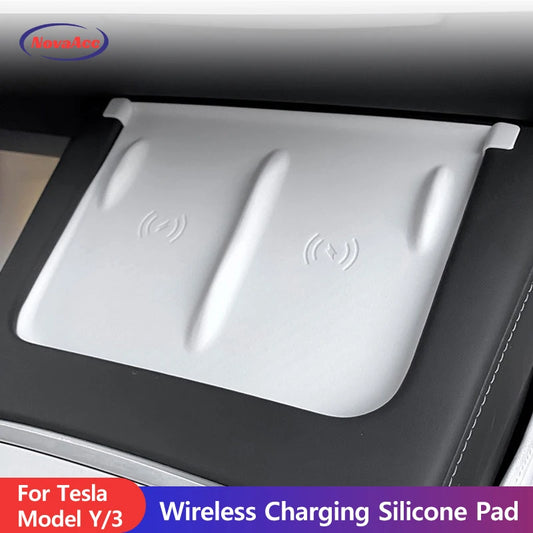 NovaAcc Silicone Wireless Charging Pad - Tesla Model 3 Y 2021-2023