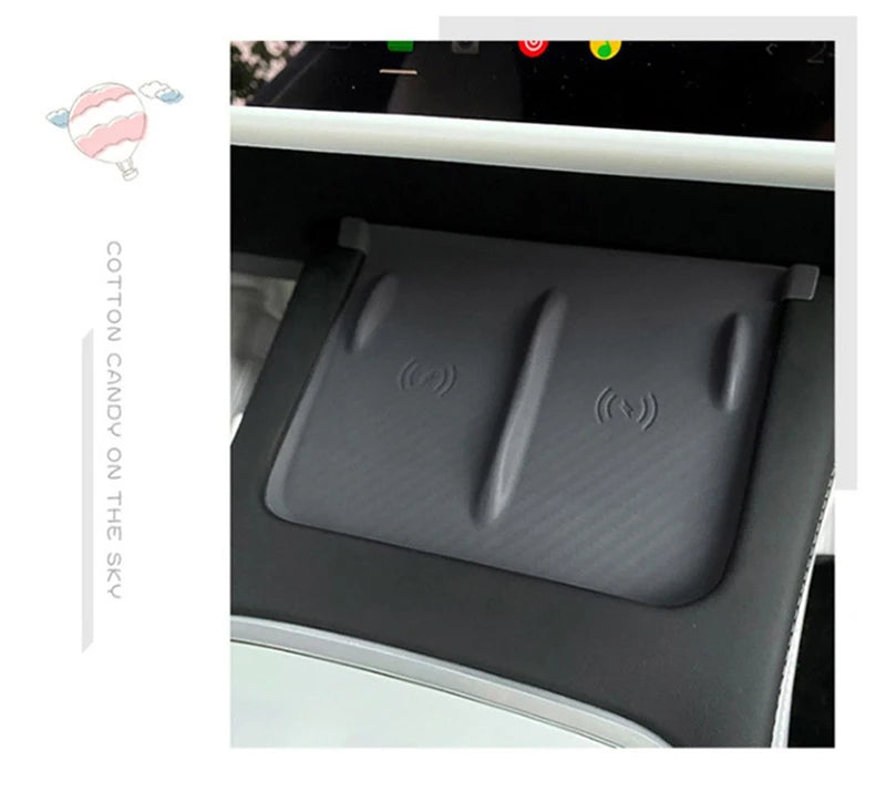 NovaAcc Silicone Wireless Charging Pad - Tesla Model 3 Y 2021-2023