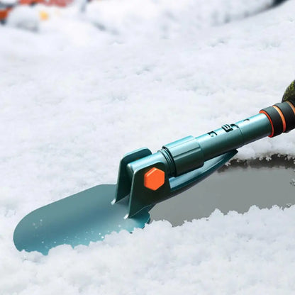4-in-1 Car Snow Ice Scraper - Extensible Rotatable Multi-Function Tool