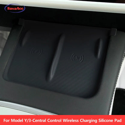 NovaAcc Silicone Wireless Charging Pad - Tesla Model 3 Y 2021-2023