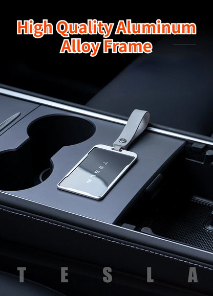 Tesla Key Card Protector Case - Aluminum Alloy Frame for Model 3/Y Key Card Cover
