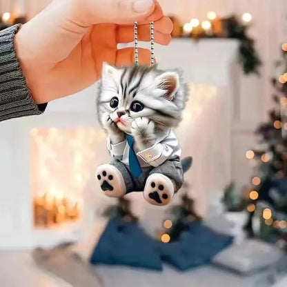 Creative Puppy Car Hanging Ornament - Rearview Mirror Pendant