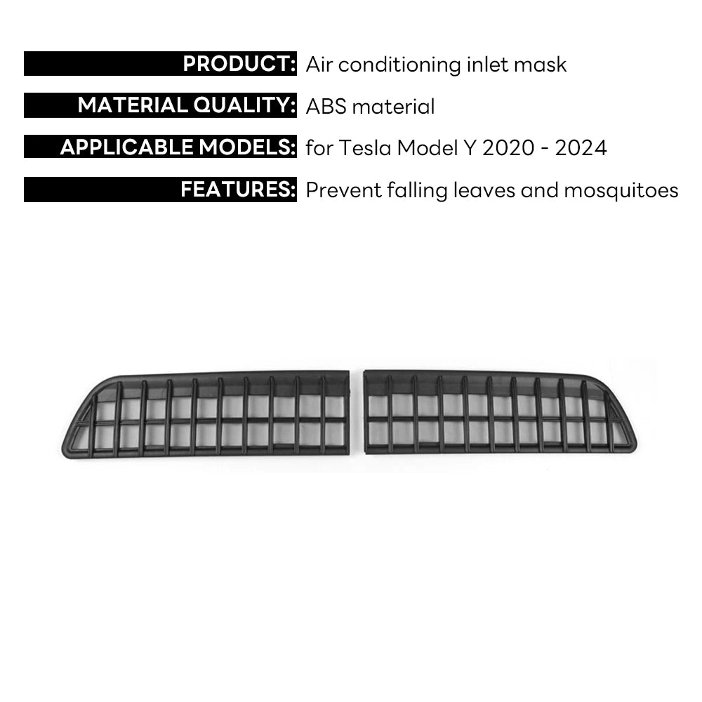 Tesla Model Y Bumper Grille Cover 2020-2025 Anti Insect Dust Protection Kit