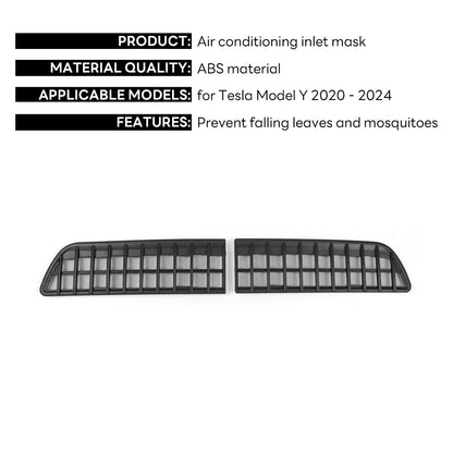 Tesla Model Y Bumper Grille Cover 2020-2025 Anti Insect Dust Protection Kit