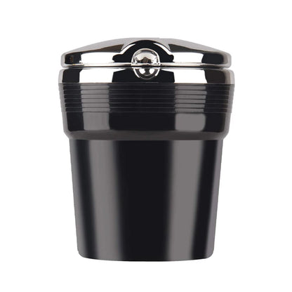 Car Ashtray & Garbage Can with LED Light - Multi-Function Cover