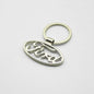 Ford 3D Metal Leather Keychain Badge - Car Emblem Key Chain Ring