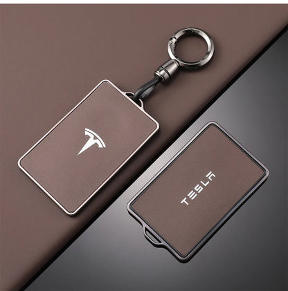 Tesla Key Case TPU Leather - NFC Key Fob Cover Model 3 S X Y