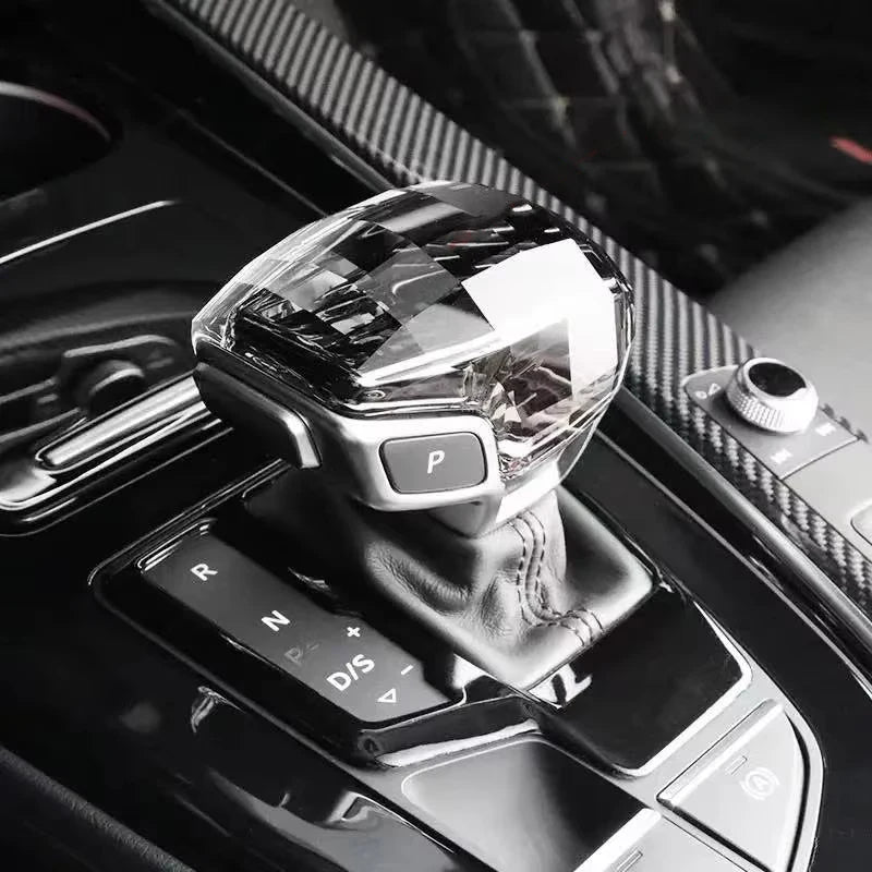 Audi Crystal Gear Shift Head Cover - Type A RS Logo for A4 A5 A6 A7