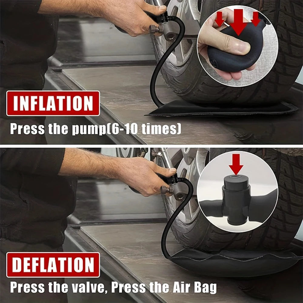 Air Wedge Bag 3-Piece Set - Commercial Grade Inflatable Leveling Kit