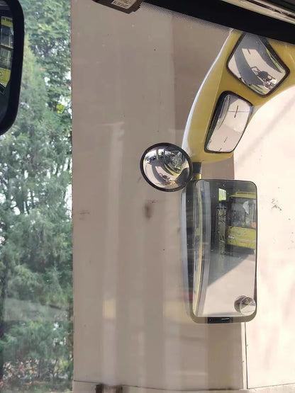 Truck Convex Mirror with Rod - Round Auxiliary Reversing Mirror