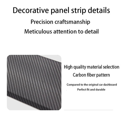 Tesla Model 3 Y Dashboard Trim Strip - Carbon Fiber ABS