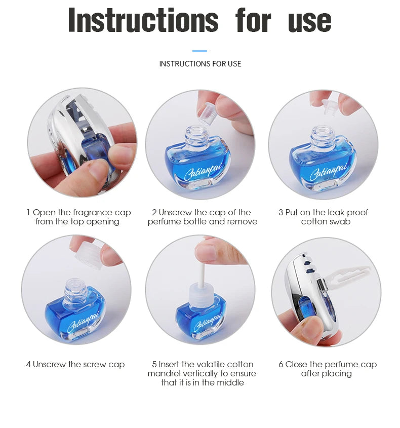 Car Air Freshener Vent Diffuser - Long-lasting Aromatherapy Pendant