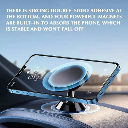 Magnetic Car Phone Holder - Universal Mount for iPhone Samsung GPS Support