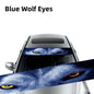 3D Car Windshield Stickers - Ghost & Wolf Eyes Pattern Decals